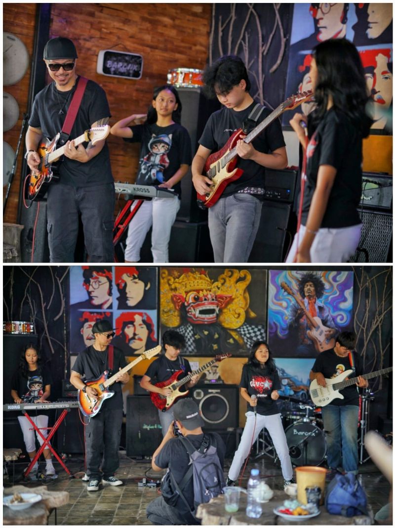 Momen Luar Biasa: Band Cilik DVCD Jamming Bareng Edwin Marshal (Cokelat) Bawakan "Bendera" di Basecamp Serikat Musisi Temanggung