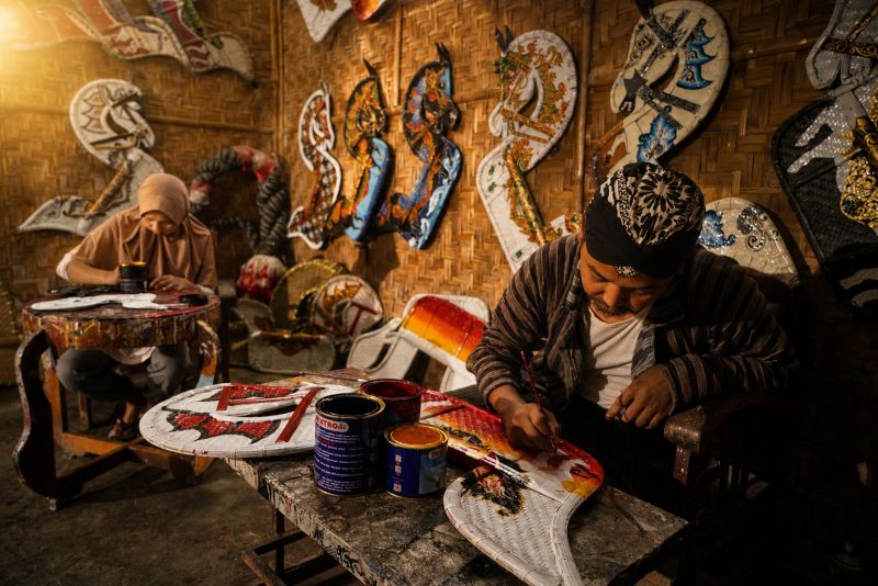 Menilik Kandang Jaran Gus Pri: Denyut Nadi Kreativitas Pembuatan Jaran Kepang Khas Temanggungan