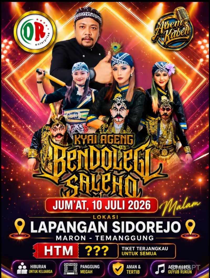 JANGAN SAMPAI LEWATKAN! Panggung Megah Kyai Ageng Bendolegi Saleho di Temanggung!