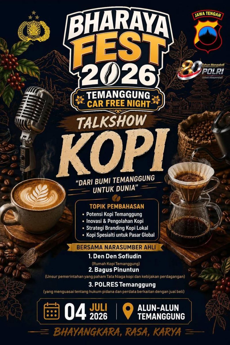 TALKSHOW KOPI BHARAYA FEST 2026: DARI TEMANGGUNG UNTUK DUNIA