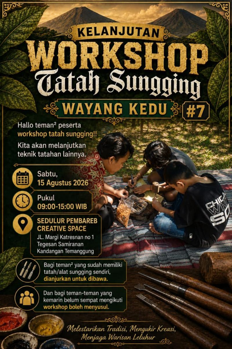 KELANJUTAN WORKSHOP TATAH SUNGGING WAYANG KEDU #7